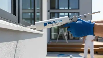 Professional caulking and sealing on Kansas City, KS home exterior for weather protection