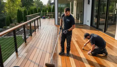 Professional deck staining and wood protection in Kansas City, KS by expert house painters
