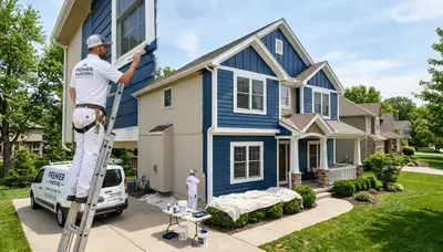 Professional house painters in Kansas City KS enhancing home exteriors with expert painting services