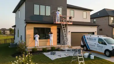 House painting service in Kansas City, KS for residential exterior and interior painting projects