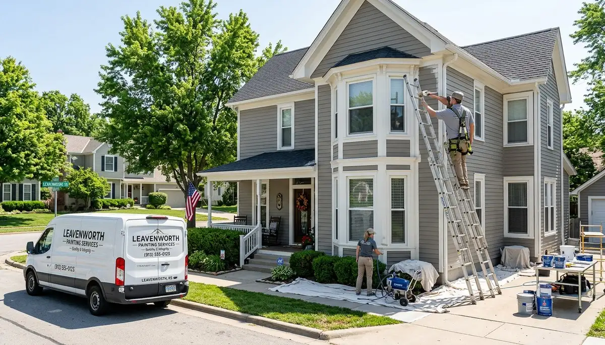 Professional house painters in Kansas City KS providing expert residential exterior painting services