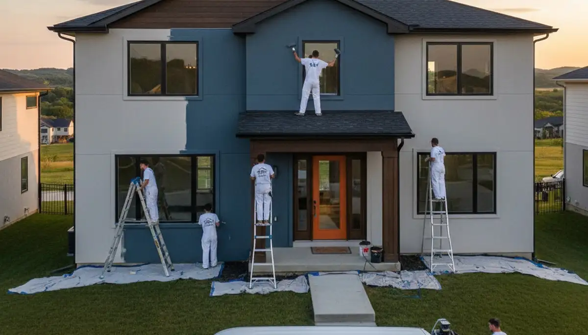 Kansas City, KS house painting service by professional painters for residential exteriors and interiors