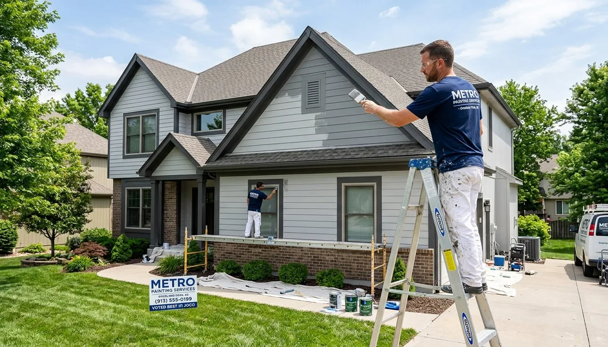 Professional house painters in Kansas City KS providing expert residential exterior painting services