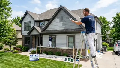 Professional house painters in Kansas City KS providing expert residential exterior painting services