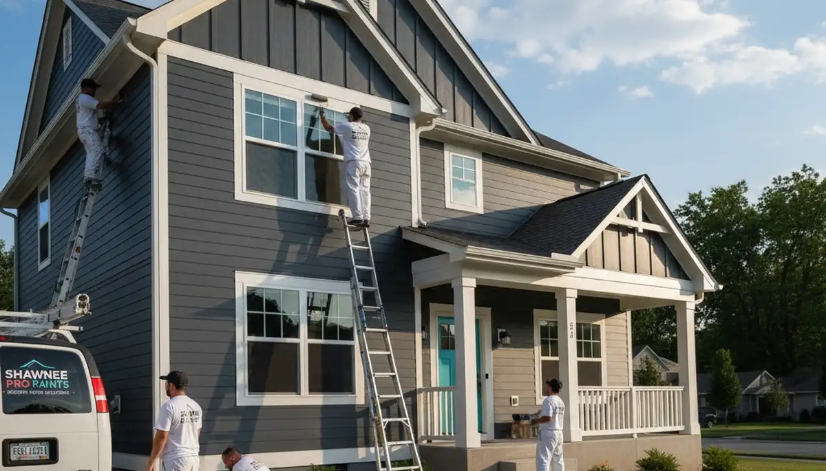 House painting service in Kansas City, KS for residential exterior and interior painting projects