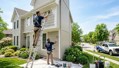Professional house painters providing exterior home painting services in Kansas City KS