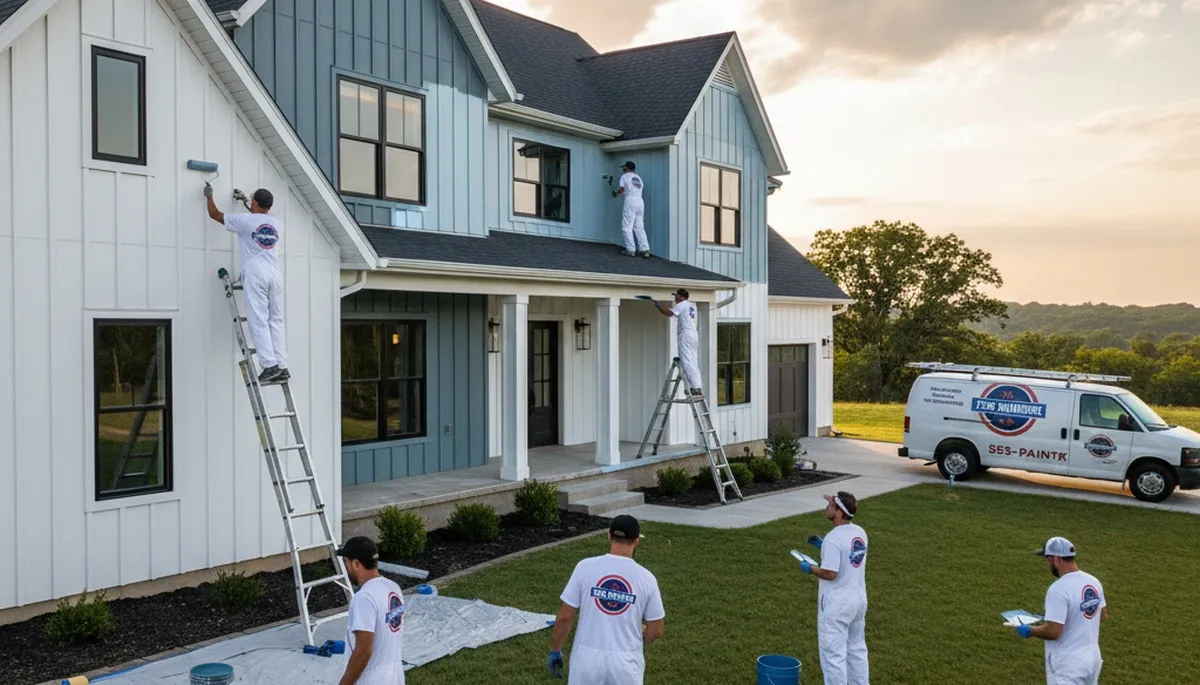 Kansas City, KS house painting team providing professional interior and exterior painting services