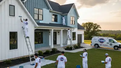 Kansas City, KS house painting team providing professional interior and exterior painting services