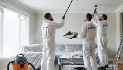 Professional popcorn ceiling removal and repainting in Kansas City, KS home interior