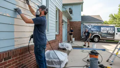 Surface preparation for exterior house painting in Kansas City, KS ensures smooth, long-lasting paint results