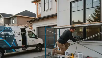 Professional wood rot repair on Kansas City KS home exterior by expert house painters